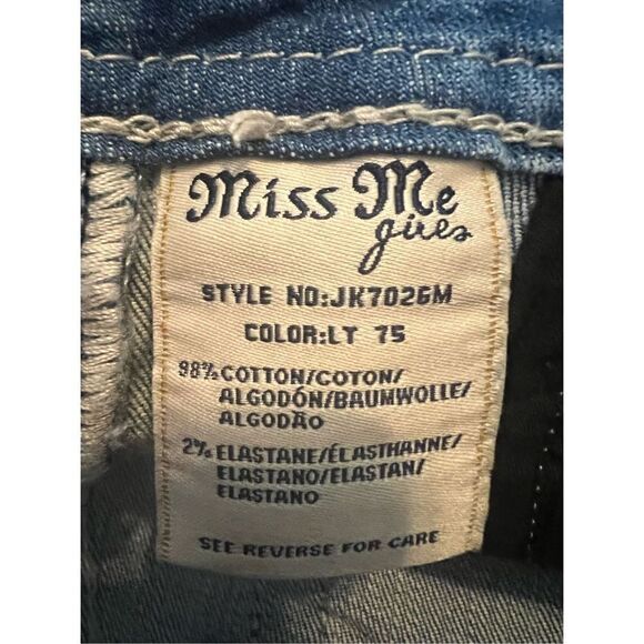 Miss Me Girls Denim Bermuda Shorts Size 14 - Picture 4 of 5